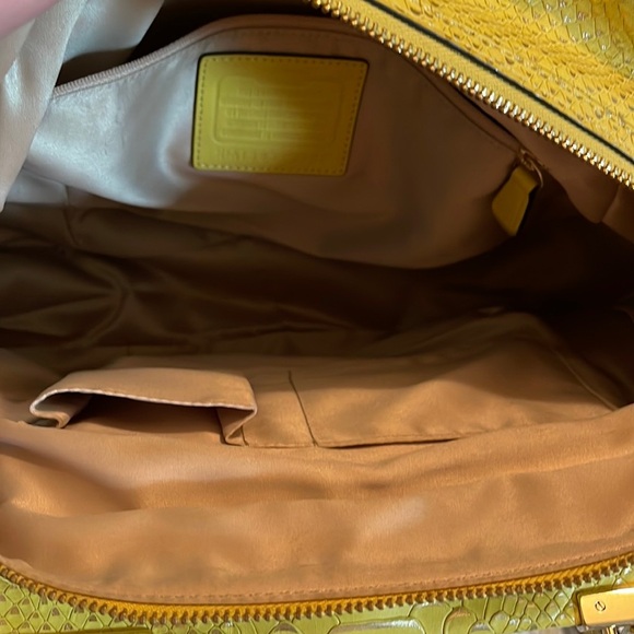 COACH -Madison Pinnacle Lily Python leather satchel ( Limited Edition) EUC - Picture 5 of 17